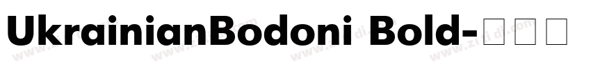 UkrainianBodoni Bold字体转换